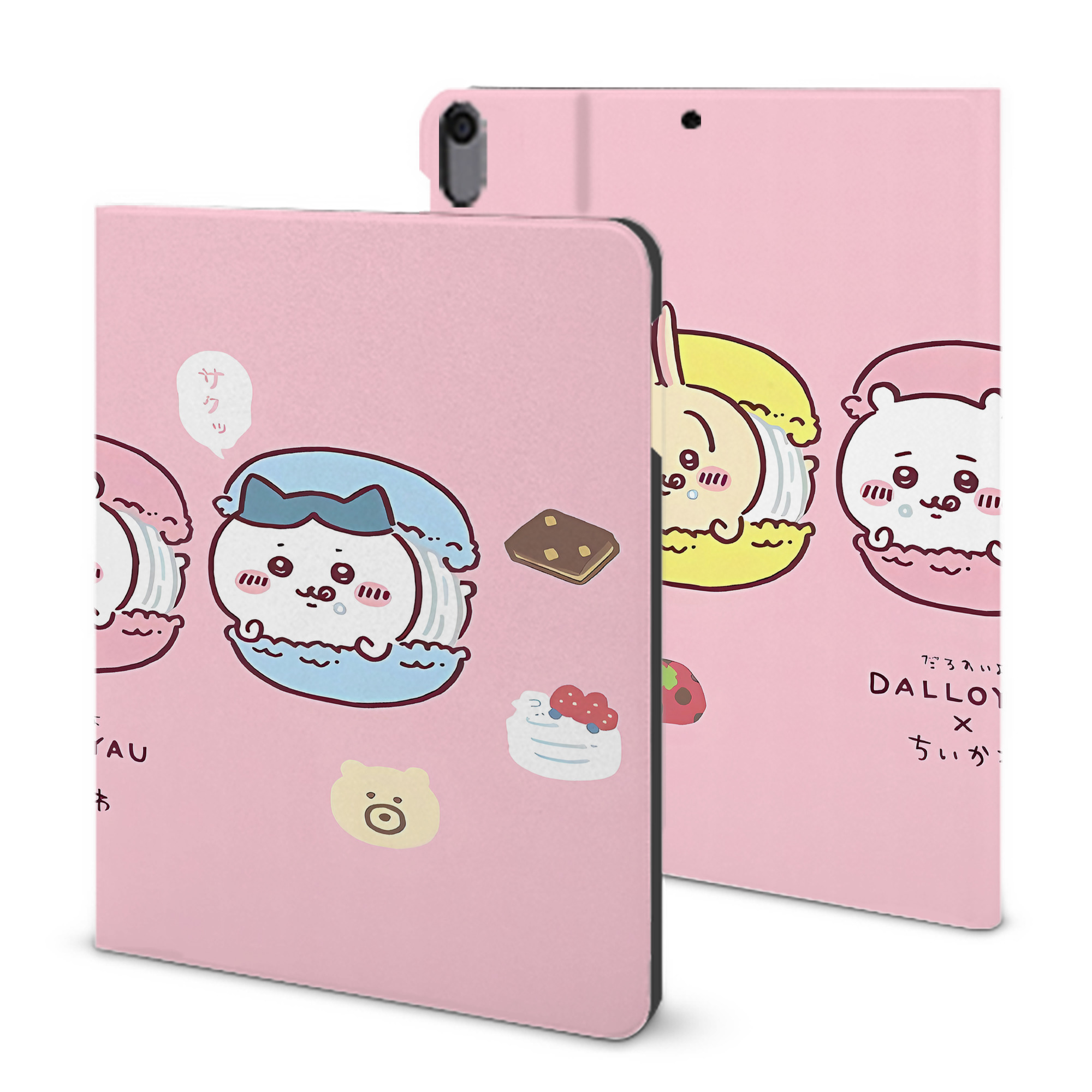 （画像用） ちいかわ Chii-kawa IPad ケース ブック型 PUレザー TPU 耐衝撃 軽量 薄型 ペン収納なし 全面保護 IPad 各モデル対応